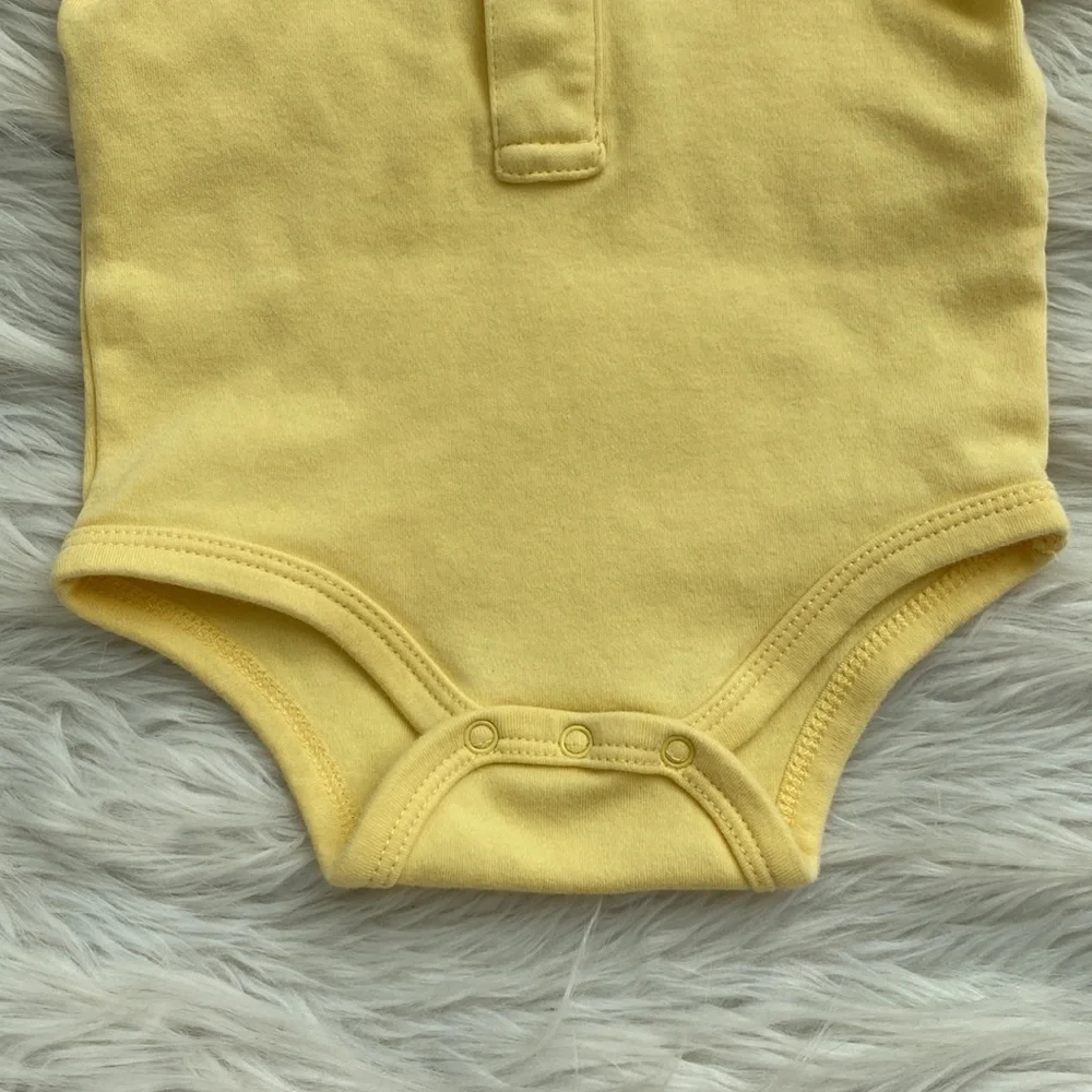 Ralph Lauren | Butter Yellow Cotton Polo Bodysuit